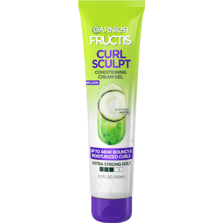 Garnier Fructis Curl Sculpt Conditioning Cream Gel, front view.